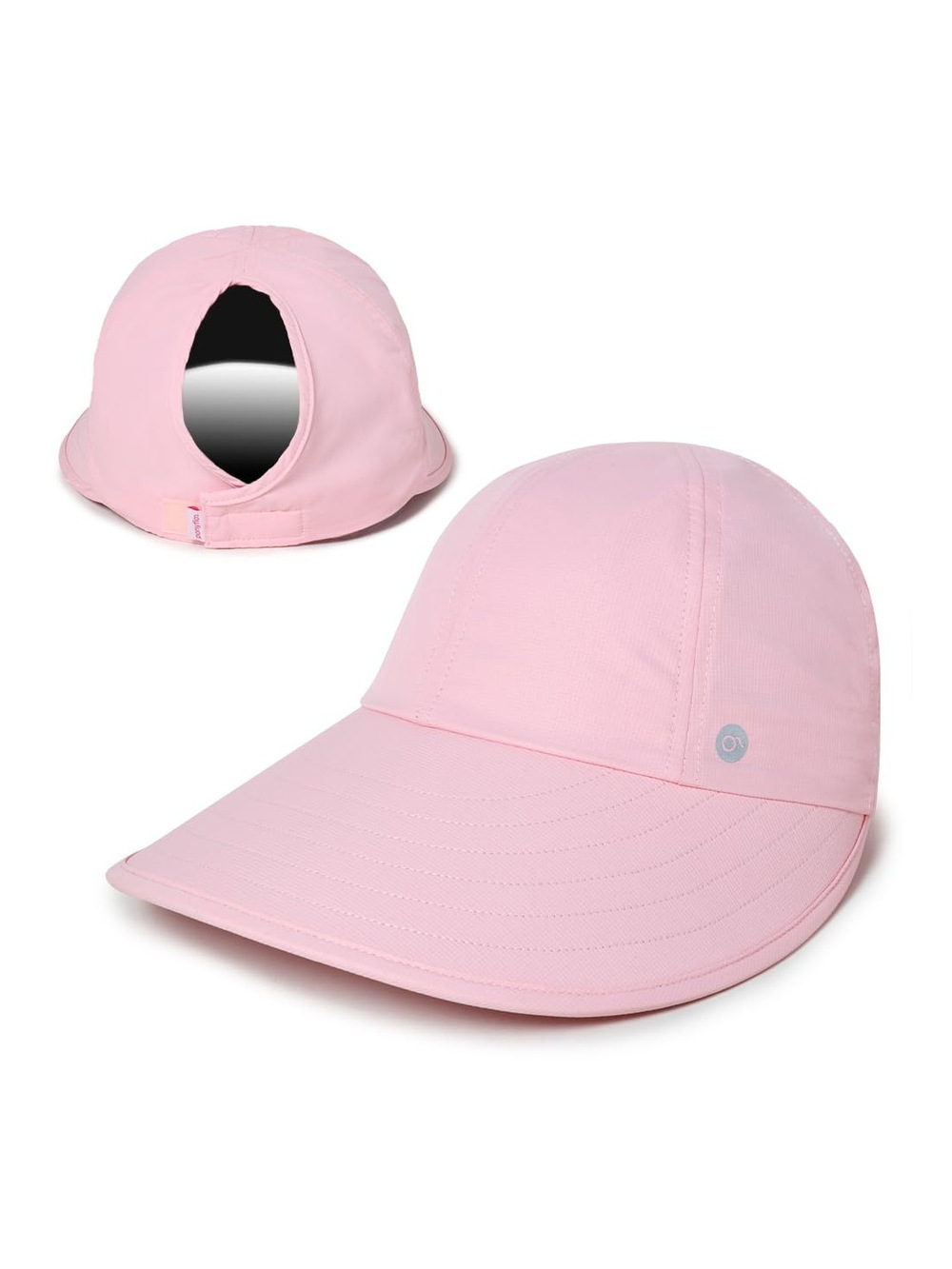 Womens Sunblocker UPF 50 Wide Brim Ponytail Sun Hat | Pink | Size OS